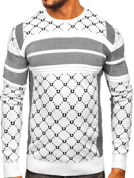 Baltas vyriškas megztinis Bolf 1059