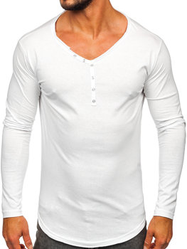 Balti vyriški marškinėliai ilgomis rankovėmis Bolf 5059A