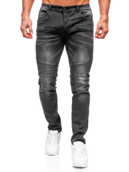 Grafito spalvos vyriškos džinsinės kelnės regular fit Bolf MP0029G