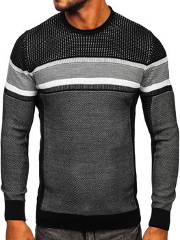 Juodas vyriškas megztinis Bolf 2510