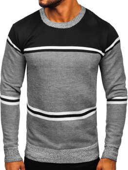 Juodas vyriškas megztinis Bolf 6300