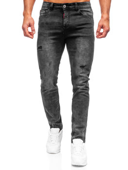 Juodos vyriškos džinsinės kelnės regular fit Bolf K10007-2