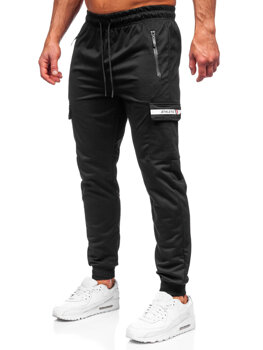 Juodos vyriškos jogger cargo kelnės Bolf JX5063