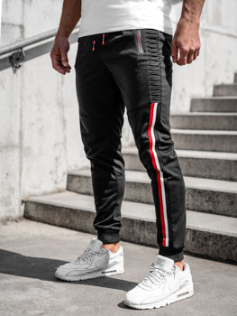 Juodos vyriškos jogger kelnės Bolf K10329