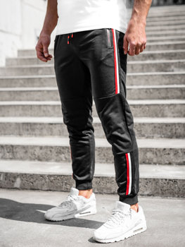 Juodos vyriškos sportinės jogger kelnės Bolf K10336A