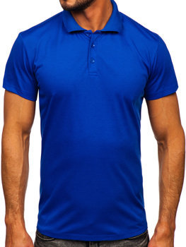 Kobalto spalvos vyriški polo marškinėliai Bolf 8T80
