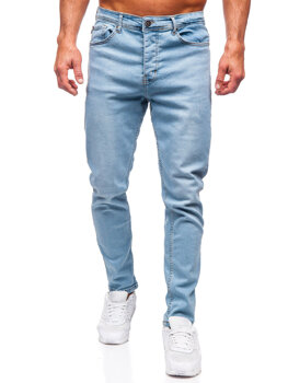 Mėlynos vyriškos džinsinės kelnės regular fit Bolf 6324