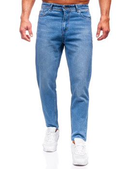 Mėlynos vyriškos džinsinės kelnės regular fit Bolf GT23