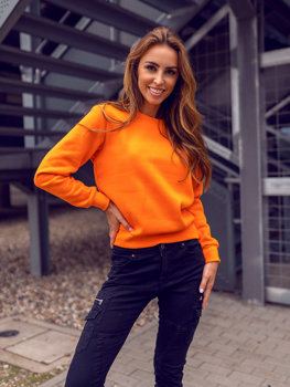 Moteriškas džemperis oranžinis Bolf W01