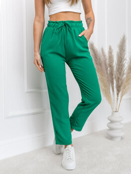 Moteriškos tekstilinės kelnės Žalias Bolf W7921