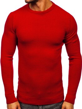 Raudonas vyriškas megztinis Bolf 4604