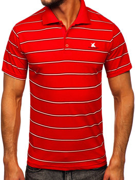 Raudoni vyriški polo marškinėliai Bolf 14954