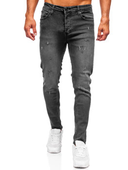 Slim Fit vyriški džinsai Grafitas Bolf 6541