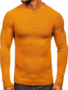 Šviesiai rudas vyriškas megztinis Bolf 4623