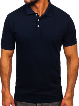 Tamsiai mėlyni vyriški polo marškinėliai Bolf 0002