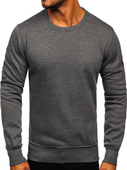 Vyriškas džemperis be gobtuvo antracito spalvos Bolf 2001