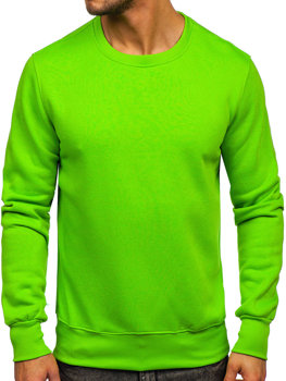Vyriškas džemperis be gobtuvo šviesiai žalias Bolf 2001-31
