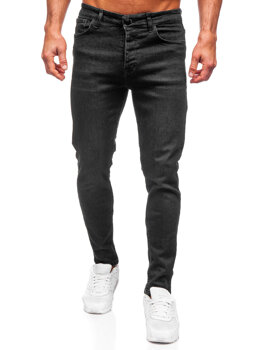 Vyriški džinsai slim fit Juoda Bolf 6131