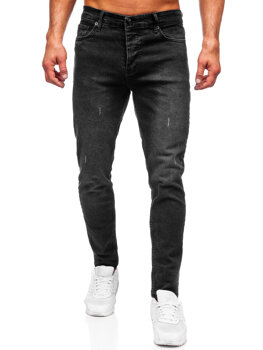 Vyriški džinsai slim fit Juoda Bolf 6494