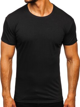 Vyriški marškinėliai be paveikslėlio juodi Bolf 2005