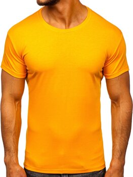Vyriški marškinėliai be paveikslėlio oranžiniai Bolf 2005