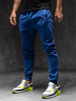 Vyriškos sportinės jogger kelnės kobalto spalvos Bolf XW01-C