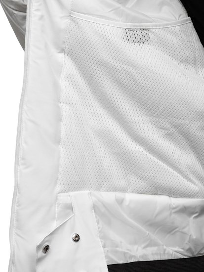 Balta vyriška žieminė sportinė striukė Bolf HH011