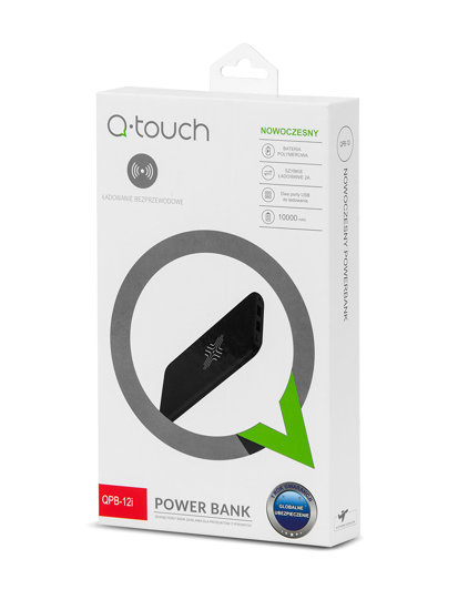 Baltas powerbank 10000mAh QPB-12I