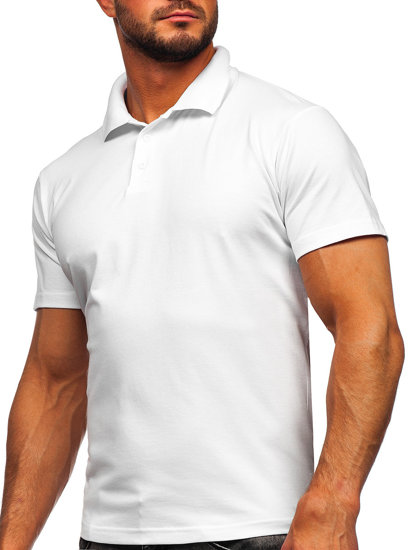 Balti vyriški polo marškinėliai Bolf 0002