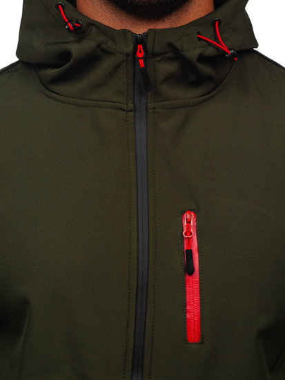 Chaki vyriška demisezoninė striukė softshell Bolf HSS039