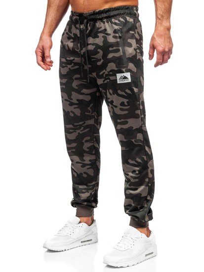 Chaki vyriškos sportinės jogger camo kelnės Bolf JX6186