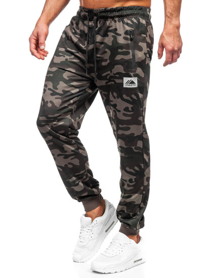 Chaki vyriškos sportinės jogger camo kelnės Bolf JX6186