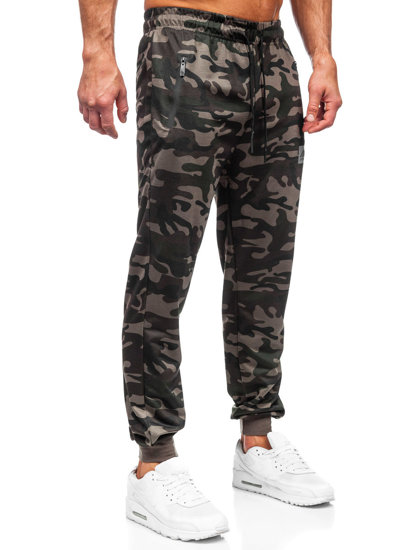 Chaki vyriškos sportinės jogger camo kelnės Bolf JX6186