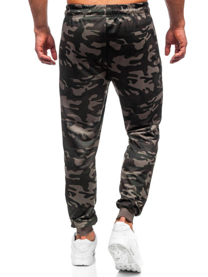 Chaki vyriškos sportinės jogger camo kelnės Bolf JX6186