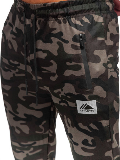 Chaki vyriškos sportinės jogger camo kelnės Bolf JX6186