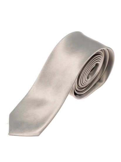 Elegantiškas vyriškas kaklaraištis pilkas Bolf K001