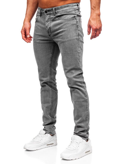 Grafito spalvos vyriškos džinsinės kelnėse slim fit Bolf MP0192GC