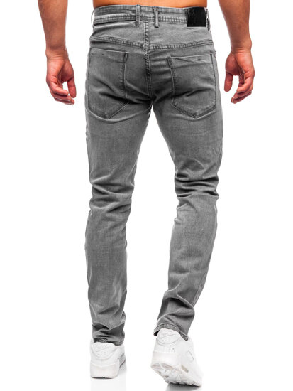 Grafito spalvos vyriškos džinsinės kelnėse slim fit Bolf MP0192GC