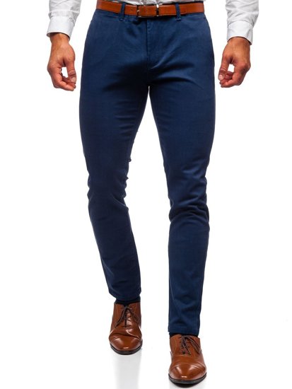 Indigo vyriškos chino kelnės Bolf 1143