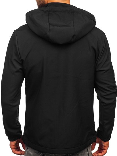 Juoda su tamsiai mėlyna vyriška striukė softshell Bolf HH022