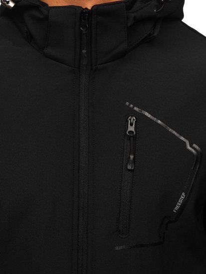 Juoda vyriška striukė softshell Bolf BK124