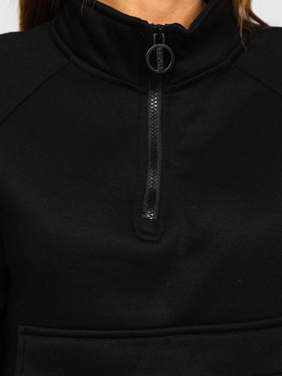 Juodas moteriškas džemperis Bolf KSW2032