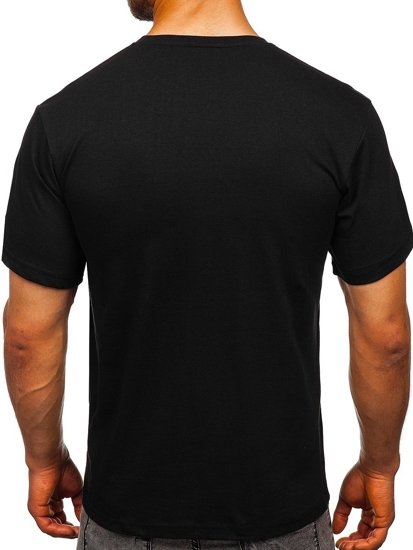Juodi vyriški marškinėliai su paveikslėliu Bolf 0011