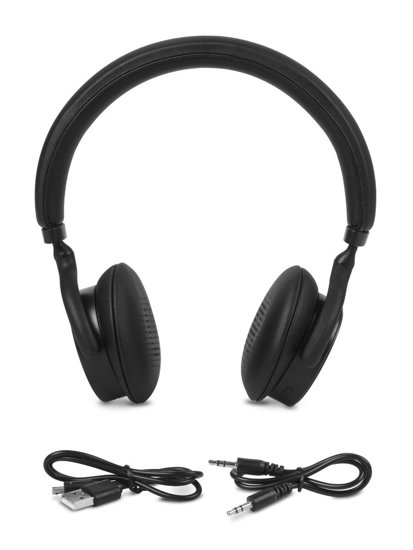 Juodos stereo ausinės bluetooth QBM-68