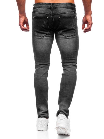 Juodos vyriškos džinsinės kelnės slim fit Bolf MP0057N
