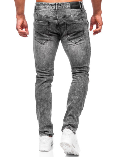 Juodos vyriškos džinsinės kelnės slim fit Bolf MP0069N