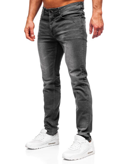 Juodos vyriškos džinsinės kelnėse slim fit Bolf MP0174GS