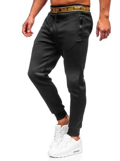 Juodos vyriškos jogger kelnės Bolf HM383