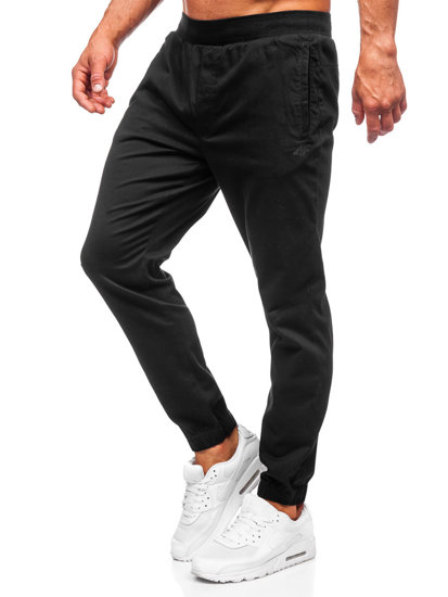 Juodos vyriškos jogger kelnės casual 4F M154