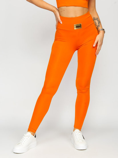 Oranžinis moteriškas sportinis dviejų dalių komplektas Fashion Bolf 022